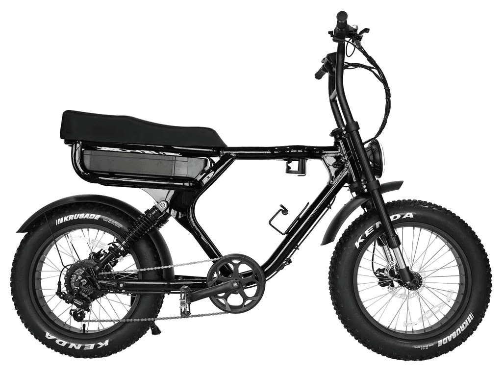 Grandeux Xplus 1350W Fat Tire Moped Bike | Top Speed: 20MPH