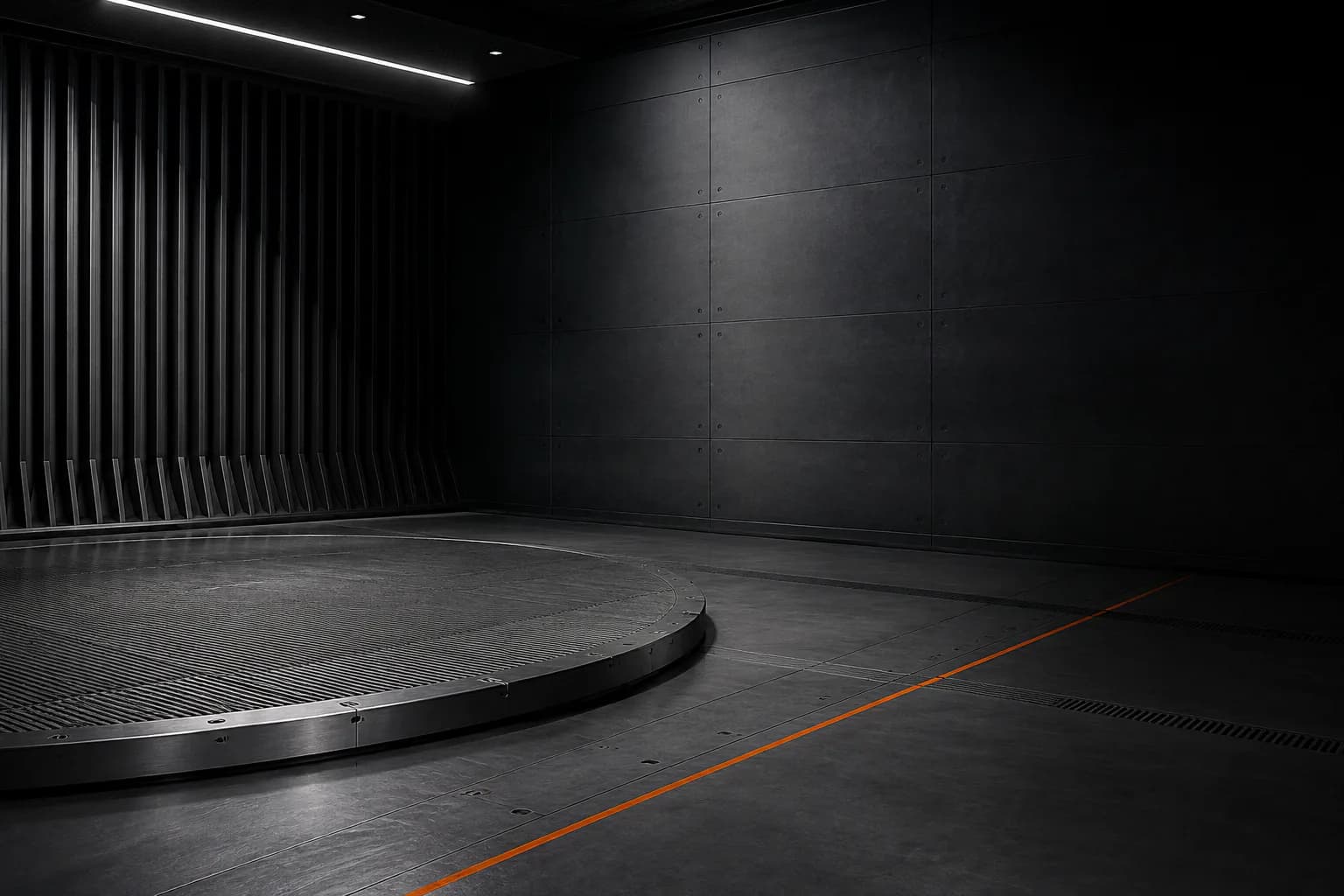 Graphite electric vehicle testing bay